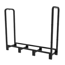 ADRERIC 8FT Firewood Rack Outdoor, Heavy Duty Adjustable Firewood log Storage & Holder, Wood Pile Lumber Storage Rack Stacking Outside for Courtyard Patio.
