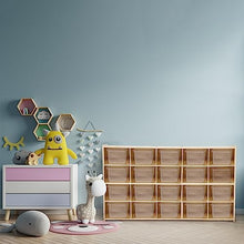 Contender Multi-Section Storage Cabinet with 20 Translucent Bins Translucent
