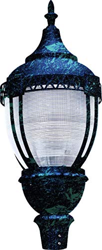 DABMAR LIGHTING GM910-VG Powder Coated Cast Aluminum Post Top Light Fixture, Verde Green