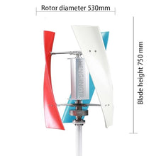 HENGJINGTR 4000W Portable Wind Power Turbine Generator Vertical Wind Turbine with Charge Controller Suitable for Engineering Emergency Energy Generation(12V 24V 48V 220V),220v
