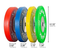 XMark Competition Bumper Plates 55 lb Pair Red