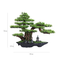 YXIANG56Q Fake Plants Artificial Bonsai Tree Fake Plant Decoration Potted for Home Indoor Office Desktop Display Bonsai Tree