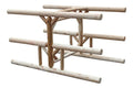 Log Kayak Rack 5-Place Storage Organizer Canyon Brown