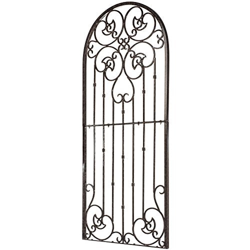 H Potter Garden Trellis - 72" Tall Heavy Duty Metal & Ground Stakes