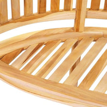 LKJVFCPW 78.7 Inch Banana Bench Solid Teak Wood Garden Seat Curved Patio Furniture for Outdoor Indoor Use
