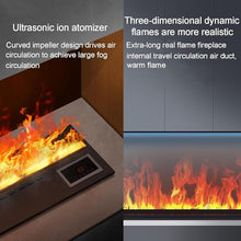 XYWGBMS Realistic Water Vapor Fireplace with Adjustable Flames for Home and Commercial Decor,01-70cm