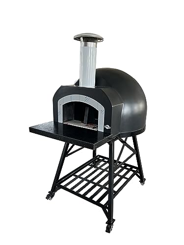 Vera Pizza Ovens Quello Lucido OP70 - Wood Fired Fibreglass Black Pizza Oven