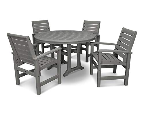 Polywood Nautical Dining Set Slate Grey