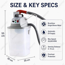 AMQYDT Industrial Garment Thread Trimming Machine, Fabric Thread Trimmer, Cleaner Thread Removal with Brushless Motor, Adjustable Speed and Storage Bucket for Apparel Workshops