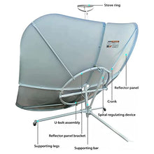 Portable parabolic Solar Cooker with Higher Efficiency,59 inch Portable Solar Cooker,Solar Stove,Family use Grill,Solar Grill BBQ,for Outdoor Camping Barbecue Cooking