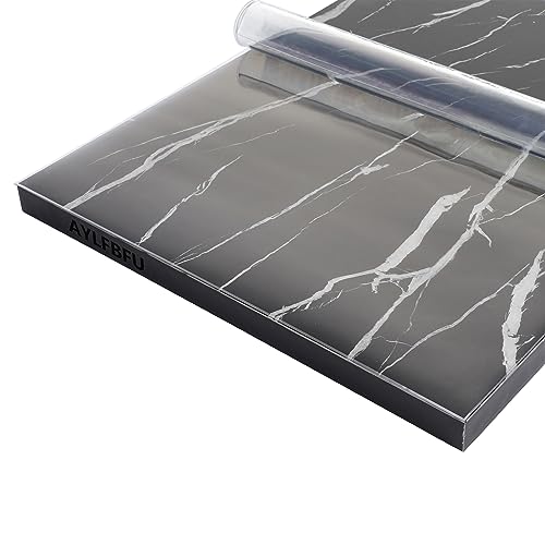 Picnic Table Tablecloth 51x236 Inch, Wrinkle Resistant, Waterproof, Oil Proof, Table Cover Roll Custom Size, Outdoor Table Cloths Rectangle for Kitchen Dinning Picnic Tabletop Decoration, Clear 1.5mm