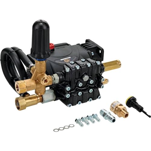 Stens 030-010 Pressure Washer Pump Compatible with/Replacement for General Pump TC1506GUI 0.591" Bore Size, 7.210 HP, 2700 PSI, 2.600 Gallons Per Minute