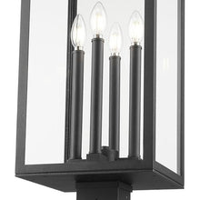 Z-Lite 5018PHBS-536P-BK Nova - 4 Light Outdoor Post Mount-120.75 Inch Tall and 10.5 Inch Wide