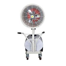 Pealihuy Outdoor Misting Fan, Cooling, Misting, Dusting, Humidifying Cooling Fans 90° Oscillation Function with Wheels Ideal for Commercial Venues Factory Workshop 350W
