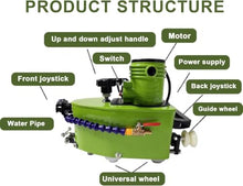 800w Portable Glass Edger,8000 Rpm Electric Trimmer for Stone,Ceramics & Straightround Bevels