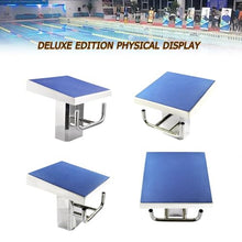 JYETAXDISS 15° Inclined Professional Starting Block,Heavy Duty Swimming Pool Diving Platform, Stainless Steel Non-Slip Jumping Boards, Load Capacity 280kg deluxeedition