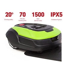 Robot Lawnmower, Auto Charging Intelligent Robotic, 20-60mm/0.78-2.36in Adjustable Mowing Height, Boundary Wire Included, Ultra-Quiet, Connect to Mobile APP to Use