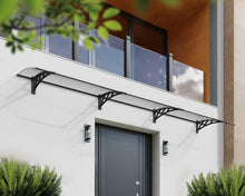 Palram - Canopia Neo 4050 13' x 3' Door/Window Awning, Gray/Diffused Clear