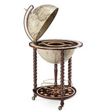 Waypoint Geographic Explora Bar Globe Liquor Storage Antique White