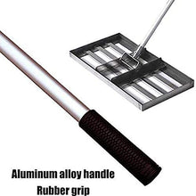 Lawn Level Rake 4.5FT Level Lawn - Lawn Leveling Rake with Stainless Steel Pole - Heavy Duty Soil Lawn Leveler Tool for Yard Golf