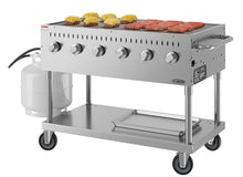 48 in. Commercial Mobile Outdoor Grill Stainless Steel, ETL Listed in Stainless-Steel (KM-CGM-48)