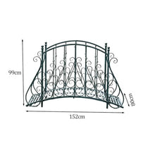 sunbiaouk Metal Garden Bridge, Outdoor Landscape Bridges