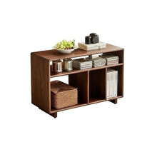 Chicken Couch End Table 80cm Walnut Corner Solid Wood Sofa Side Cabinet Home Living Room Side Table Corner Tables for Living Room