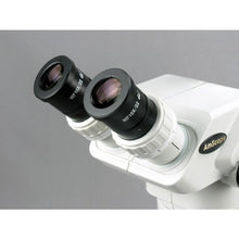 AmScope Professional Binocular Stereo Zoom Microscope with EW10x Eyepieces, 3.35X-45X Magnification, Single-Arm Boom Stand Clear