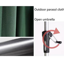 CHENWMZ Outdoor 2.6-Meter-high Parasol, Sunshade and Windproof, Eight-Skeleton Umbrella Stand, Hand-Operated, Suitable for Balconies, Courtyards, Cafes and Gardens