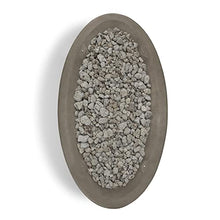 Lakeview Creekwood 58-Inch Oval Natural Gas Fire Bowl - Glacier Gray - (Ships as Propane w/NG Conversion Kit) - SC-592NG-GLG