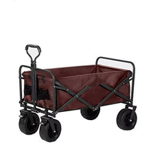 WAFEOGK Outdoor Utility Wagon 8" Wheel Portable Camping Cart Garden Shop Sport Beach Hand Trolley Bearing 120 kg(D)