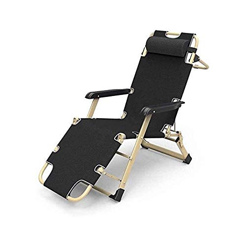 IIPOSAQQ Oversize XL Zero Recliner Padded Patio Lounger Chair Outdoor Zero Patio Lounger Chair Folding Garden Chair Adjustable Recliners Lawn Lounge Chair