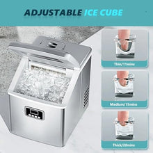 TEDILUVI Countertop Ice Maker Machine,40Lbs/24H Auto Self-Cleaning Portable Compact with Scoop & Basket
