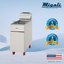 Migali C-F35-LP 35 lb Liquid Propane Fryer - 60,000 BTU