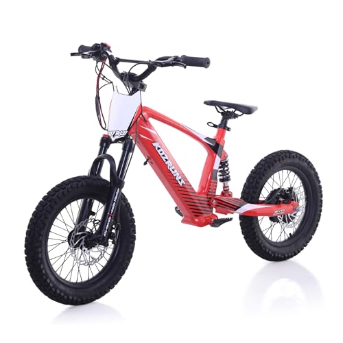 TUIBOKA Kids Electric Dirt Bike 36V 500W 3 Speed 15.5 MPH Red