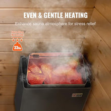 Electric Sauna Heater Stove, 3KW Spa Sauna Room Steam Generator, Internal Controller Overheating Protection, Temperature Control and Time Control, Relieve Fatigue