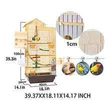 SDVantage Bird Cage Birdcages Square Bird Carriers High Capacity Retro Bird Cage Portable Bird House Carrier Large Bird House for Home Garden Novel Design,Gold