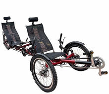 Cozytrikes Tandem Recumbent Trike for Couples Red
