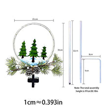 Christmas Pine Cone Lights Solar Tree Lights Garden Outdoor Waterproof Solar Yard Decoration Light Solar Stakes Deco Lights for Patio Lawn Pathway Christmas