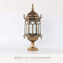 Wall Column Light Outdoor Pillar lamp Garden Step Corridor Street Garden Fence Post Lights Retro Chapiter Lamps