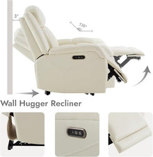 HTERWQEA Wall Hugger Power Recliner Chair with Power Headrest