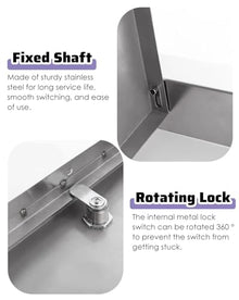 Vertical Single Outdoor Kitchen Door with Lock, Stainless Steel Access Panel for BBQ Island, Wall Ceiling Floor Attic Revision Hatch(16x32in/405x815mm)