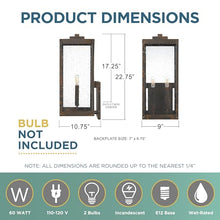 Quoizel Westover Modern Wall Sconce Industrial Bronze