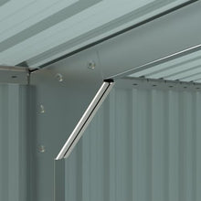 10 x 20 FT Large Metal Storage Shed Garage, Heavy Duty Galvanized Steel Outdoor Storage Building with Double Doors & Side Door, Ventilated Sloped Roof Shed for Car, Truck, Equipment & Garden Tools