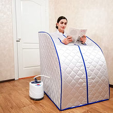 2L Portable Steam Sauna Spa Full Body Sauna Tent Portable Pot Sauna Bath Box Body Sauna Steam Cabin Home Spa with Foot Massage Board