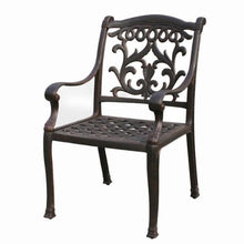theWorldofpatio Mandalay 7pc Cast Aluminum Outdoor Patio Dining Set Antique Bronze