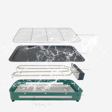 Household Multi-functional Split Electric Oven Outdoor Frying Two Baking Tray Kebab