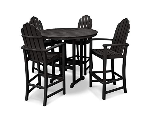 Trex Outdoor Furniture™ Cape Cod 5-Piece Round Bar Set in Charcoal Black