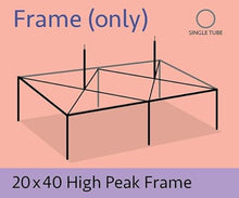 TentandTable 20' x 40' High Peak Canopy Tent Frame Silver