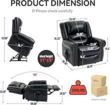 KTYUERGHK Dual Motor Power Lift Recliner Chair with Heated Massage